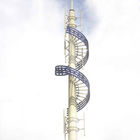 이동할 수 있는 셀룰라 전화 원거리 통신은 관 모노폴 탑 우뚝 솟습니다