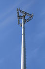 형성하여진 Q345 35m 높은 Mast 램프 기둥  라운드를 용접하는 이산화탄소